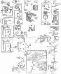 Mufflers Carburetor AC Grps Diagram and Parts List for  Briggs and Stratton Engine